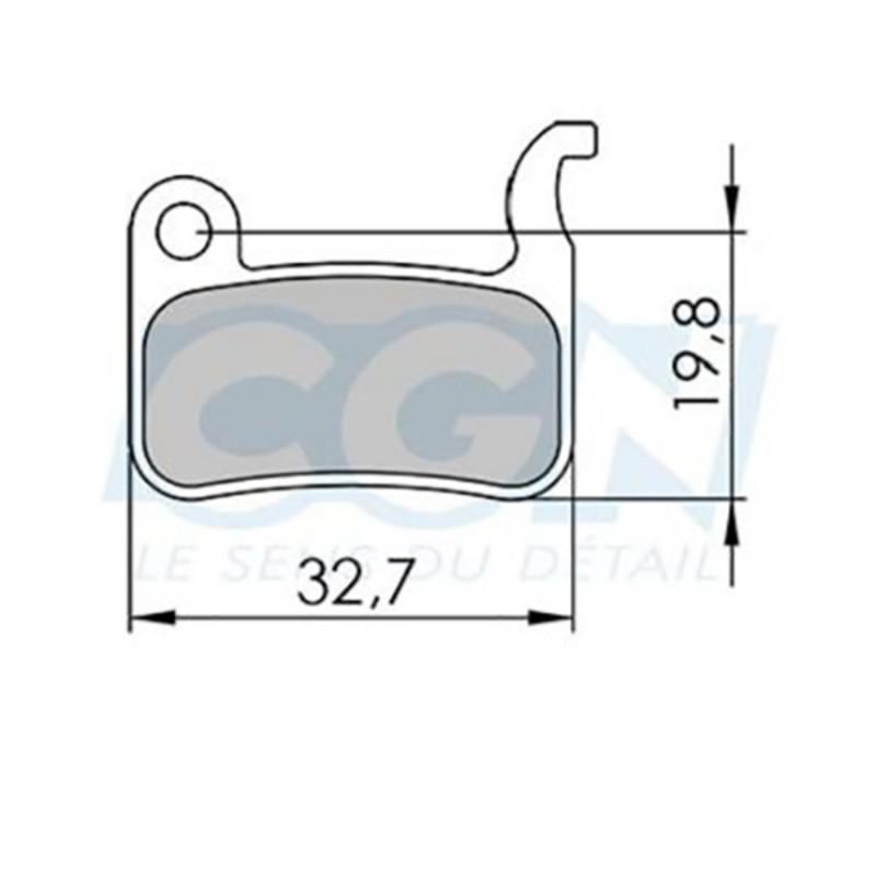 Plaquette frein vtt 38 optimiz adapt. Shimano xtr/xt Shimano (pr)