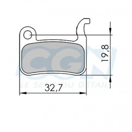 Plaquette frein vtt 38 optimiz adapt. Shimano xtr/xt Shimano (pr)