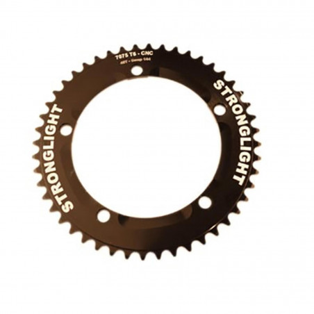 PLATEAU ROUTE DIAM 144 EXTER 48DTS NOIR ALU 7075 TRACK STRONG (PISTE) 5 BRANCHES