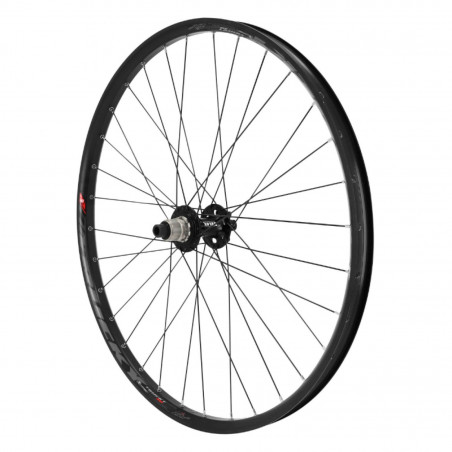 Roue vtt 27.5" trucky 30 disc arriere noir moy Sram xd boost 12v. axe traversant 12-148 (compatible tubeless et tubetype)