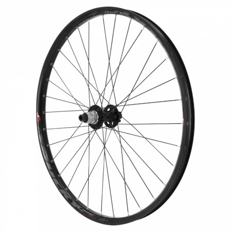 Roue vtt 29" trucky 30 disc arriere noir moy Sram xd boost 12v. axe traversant 12-148 (compatible tubeless et tubetype)