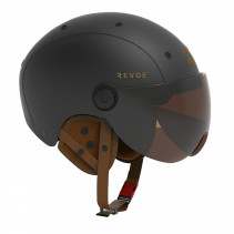 CASQUE VELO ADULTE REVOE PREMIUM URBAIN-CITY NOIR MAT TAILLE 55-56 VISIERE REGLABLE, PROTECTION OREILLE AMOVIBLE (VENDU EN