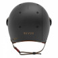 CASQUE VELO ADULTE REVOE PREMIUM URBAIN-CITY NOIR MAT TAILLE 55-56 VISIERE REGLABLE, PROTECTION OREILLE AMOVIBLE (VENDU EN