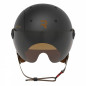 CASQUE VELO ADULTE REVOE PREMIUM URBAIN-CITY NOIR MAT TAILLE 59-60 VISIERE REGLABLE, PROTECTION OREILLE AMOVIBLE (VENDU EN