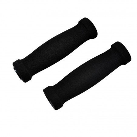 POIGNEE VELO MOUSSE OPTIMIZ NOIR AVEC BOUCHON 130MM (PR)