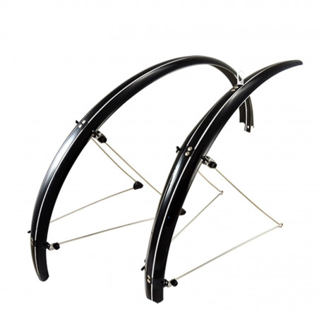 GARDE BOUE VTC/VTT 26'' STRONG PLASTIQUE A TRINGLES 54MM NOIR (PR)