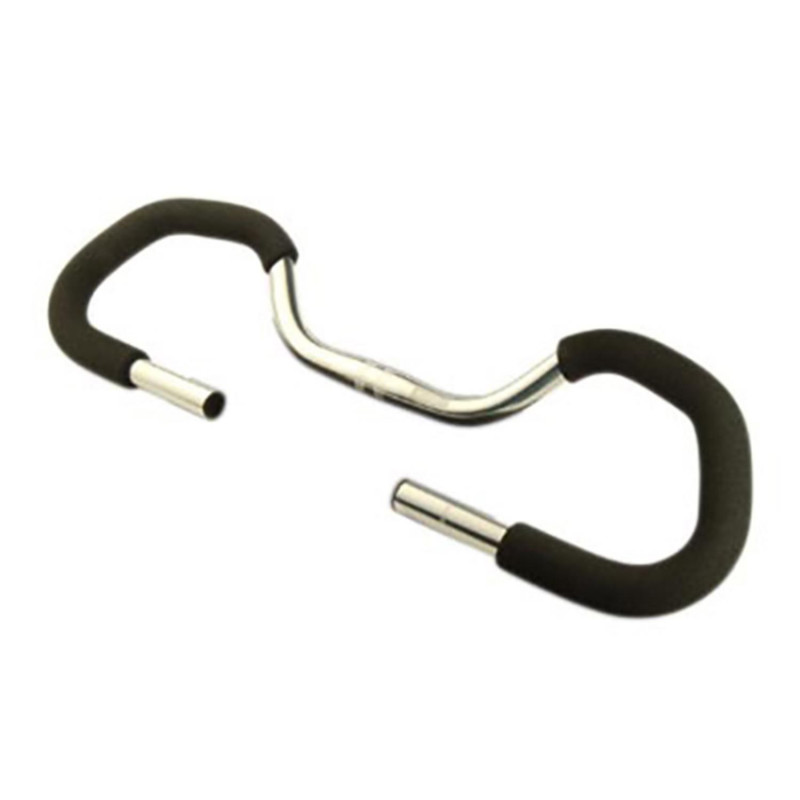 CINTRE VTT/CITY MULTIPOSITION PAPILLON ALU D25.4 ARGENT L610MM HAUT.170MM 560GR