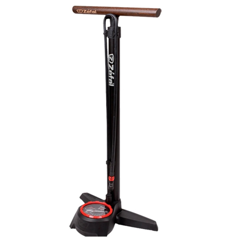 Pompe a pied Zefal fp60 profil max corps alu  z turn noir manche bois vs/vp 12bars