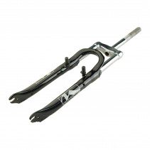 FOURCHE VTT 24" SUSPENDUE NOIRE FILETEE 1" DEB:60MM V-BRAKE A TASSEAUX/DISQUE IS