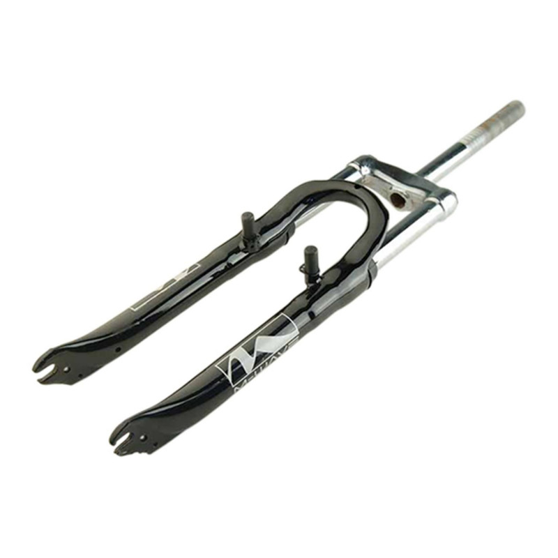 FOURCHE VTT 24" SUSPENDUE NOIRE FILETEE 1" DEB:60MM V-BRAKE A TASSEAUX/DISQUE IS