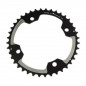PLATEAU VTT DOUBLE DIAM 120 EXTER FILETE 40DTS NOIR 4 BRANCHES CROSS (COMP.PEDALIER SRAM 2