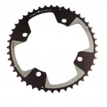 PLATEAU VTT DOUBLE DIAM 120 EXTER FILETE  44DTS NOIR 4 BRANCHES CROSS (COMP.PEDALIER SRAM