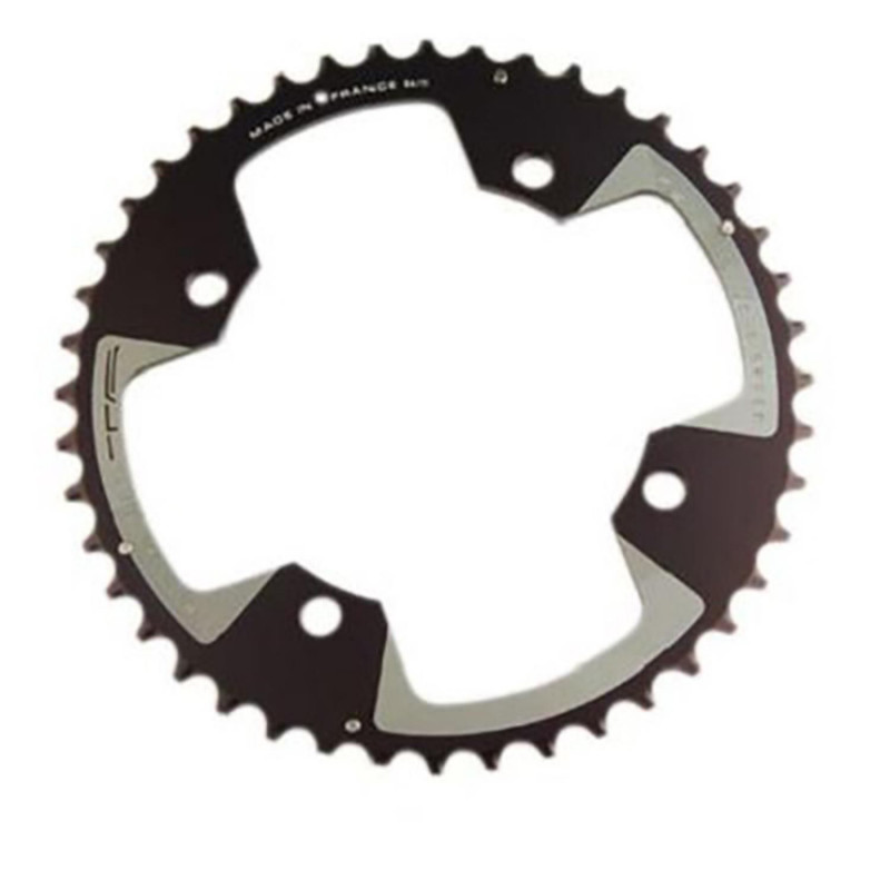 PLATEAU VTT DOUBLE DIAM 120 EXTER FILETE  44DTS NOIR 4 BRANCHES CROSS (COMP.PEDALIER SRAM
