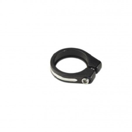 COLLIER TIGE DE SELLE ROUTE D34.9 MM NOIR ALU  SERRAGE CHC