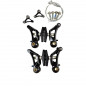 ETRIER FREIN CYCLOCROSS/VTT CANTILEVER AVT  ARR. TEKTRO ALU NOIR AVEC PORTE PAT