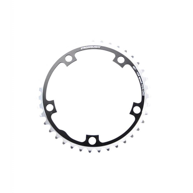 PLATEAU ROUTE DIAM 130 INTER 42DTS NOIR ALU 7075 STRONG 8/9/10V. 5 BRANCHES