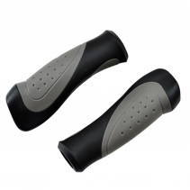 POIGNEE VELO CONFORT GEL NOIR/GRIS 130MM (PR)