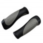 POIGNEE VELO CONFORT GEL NOIR/GRIS 130MM (PR)
