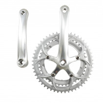 PEDALIER ROUTE COMPACT 52-42D L170 D110 ARGENT 8/9/10V (AXE CARRE 113MM)