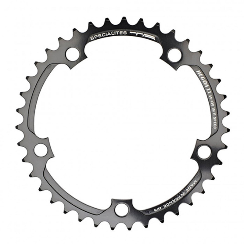 PLATEAU ROUTE DIAM 130 INTER 38DTS NOIR HEGOA 11 (COMP.SHIMANO) 10/11V. TA 5 BRANCHES