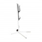 PRESENTOIR 1 VELO FIXATION SUR HAUBAN ( 2 PIECES ) BLANC