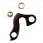 Patte derailleur alu  adaptable    cadre ktm / orbea / cube / bh / bianchi / focus / haibike (gh - 013)