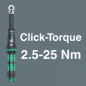 CLE DYNAMOMETRIQUE WERA BICYCLE TORQUE 1-4 SERRAGE DE 1, 2 A 25 Nm AVEC DOUILLES ET DOUILLES EMBOUTS NOIR-VERT (SET 16 PIECES)