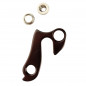 Patte derailleur alu  adaptable    cadre trek / felt / commencal / haibike (gh - 033)