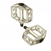 PEDALE BMX RACE PLATEFORME METAL ARGENT D 9/16 (PR)
