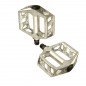 PEDALE BMX RACE PLATEFORME METAL ARGENT D 9/16 (PR)