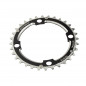 PLATEAU VTT TRIPLE DIAM 104 INTERM 32DTS NOIR 4 BRANCHES CNC 9V