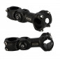 POTENCE REGLABLE AHEAD SET 1"1/8 L110 UNO ALU NOIR 0 A 60° (CINTRE 31.8)