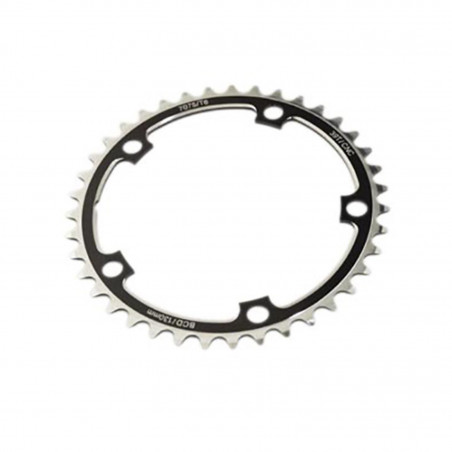 PLATEAU ROUTE DIAM 130 INTER 39DTS NOIR ALU CNC
