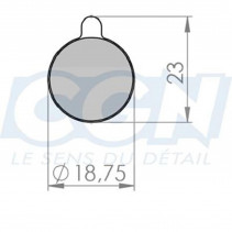 Plaquette frein vtt 47 optmiz adapt. zoom (pr) organique