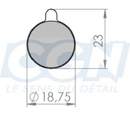 Plaquette frein vtt 47 optmiz adapt. zoom (pr) organique