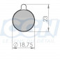 Plaquette frein vtt 47 optmiz adapt. zoom (pr) organique