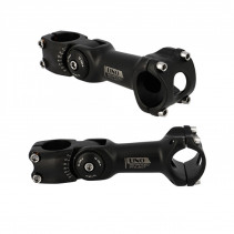 POTENCE REGLABLE AHEAD SET 1"1/8 L125 UNO ALU NOIR 0 A 60° (CINTRE 31.8)