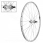 Roue arriere 700c a visser a blocage argent