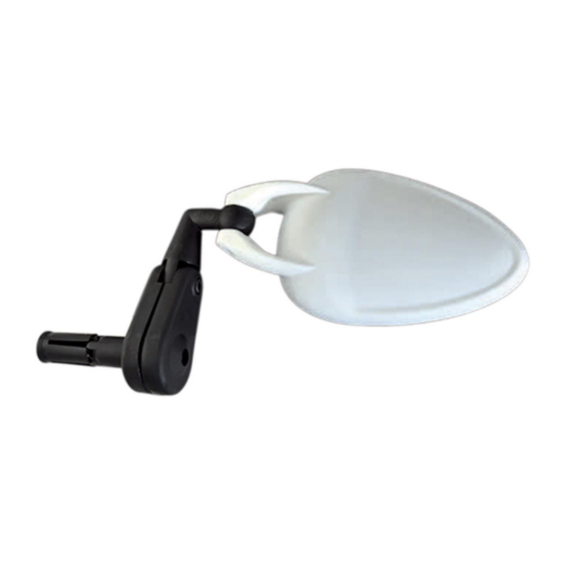 RETRO VELO V-GRIP GAUCHE/DROITE BLANC (VTT/VTC/CYCLO-LOISIR)