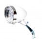 ECLAIRAGE VELO PILE AV OPTIMIZ BLANC 3 LEDS BLANCHE STYLE RETRO (FIXATION FOURCHE)
