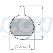 Plaquette frein vtt 32 optimiz adapt promax 320/400 (pr)