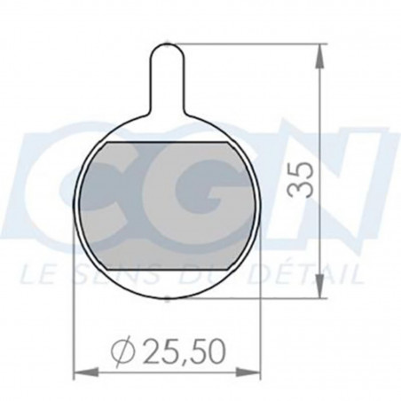 Plaquette frein vtt 32 optimiz adapt promax 320/400 (pr)