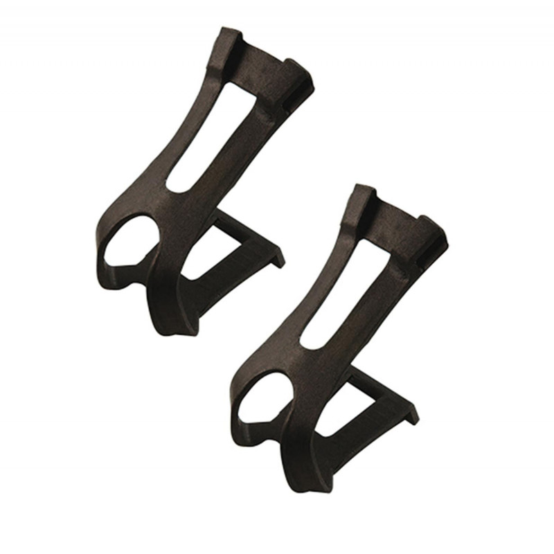 CALE PIEDS VTT RESINE DOUBLE BRANCHE POUR COURROIE L/XL NOIR (PR)