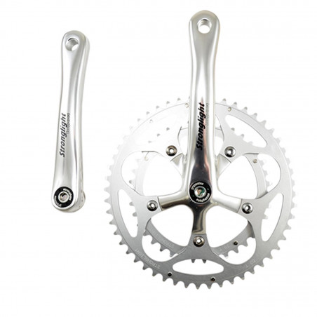 PEDALIER ROUTE DOUBLE 52-39D L172.5 STRONG IMPACT ARGENT 9/10V