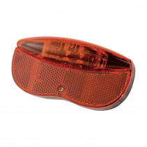 ECLAIRAGE VELO DYNAMO AR 2 LEDS ROUGE (FIXATION PORTE BAGAGE 80MM)