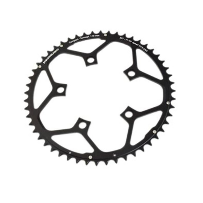 PLATEAU ROUTE DIAM 110 EXTER 52DTS NOIR ALU 7075 STRONG 11/10V. 5 BRANCHES