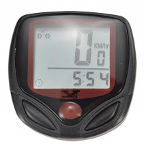 Compteur velo av fil optimiz 14 fcts noir