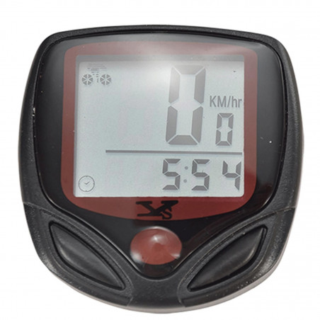 Compteur velo av fil optimiz 14 fcts noir