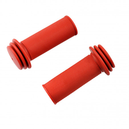 POIGNEE VELO ENFANT CAOUTCHOUC ROUGE L 80MM DIAM. 22MM (PR)