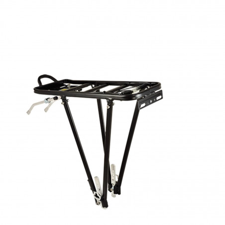 PORTE BAGAGE AR 24/26/28" AVEC PORTE PAQUET ALU NOIR